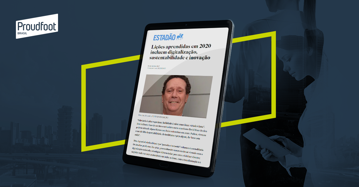 Lições aprendidas em 2020 incluem digitalização, sustentabilidade e inovação